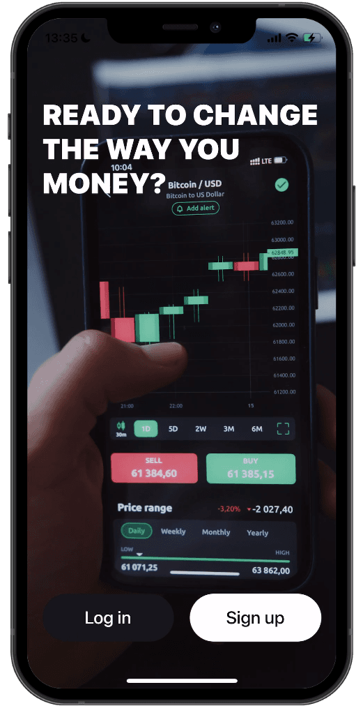 Cryptocurrency Mobile App project preview